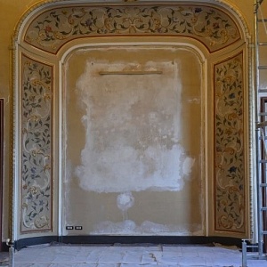 Cantieri Villa Olmo Restauro sala del Duca