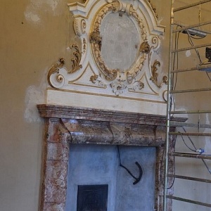Cantieri Villa Olmo Restauro sala del Duca