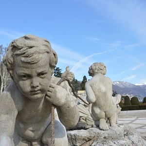 La fontana di Villa Olmo dopo la riqualificazione
