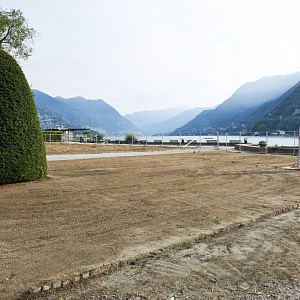 Cantieri Villa Olmo Como, il Parterre di Villa Olmo durante la riqualificazione