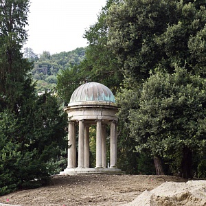 Cantieri Villa Olmo Como, Il parco storico di villa olmo durante la riqualificazione