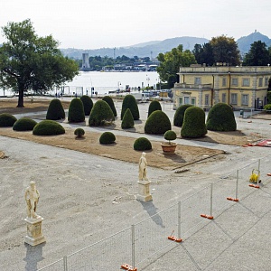 Cantieri Villa Olmo Como, il Parterre di Villa Olmo durante la riqualificazione